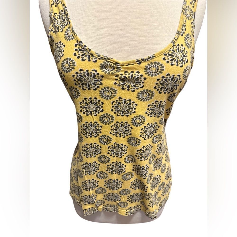 GAP Factory Yellow Patterned Tank Top Small - Picture 2 of 7